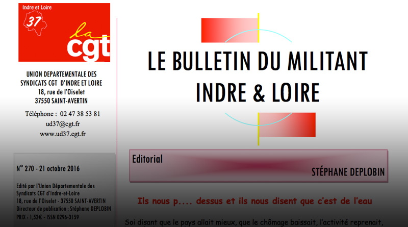 bBulletin du militant UD CGT 37