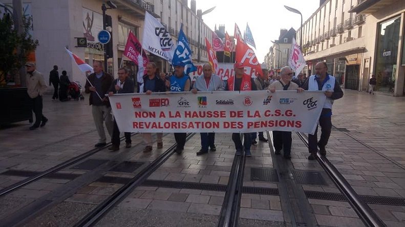 manifestation retraités UD CGT 37