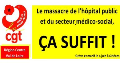 Action régionale CGT Centre ARS 4 juin 2019