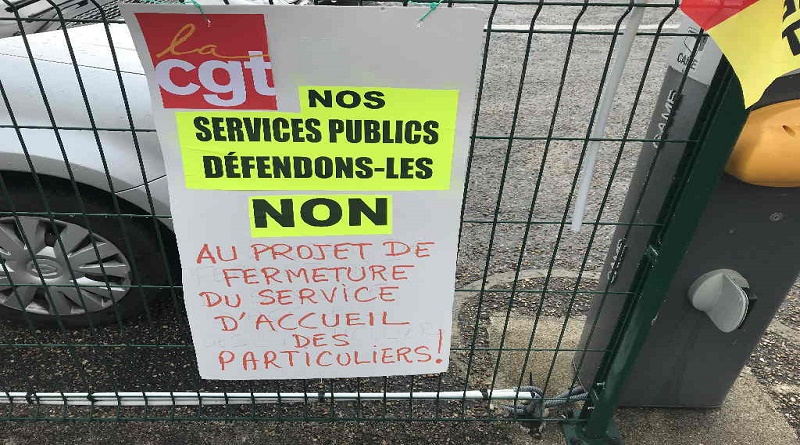 contre la fermeture le l'accueil trésorerie d'Amboise