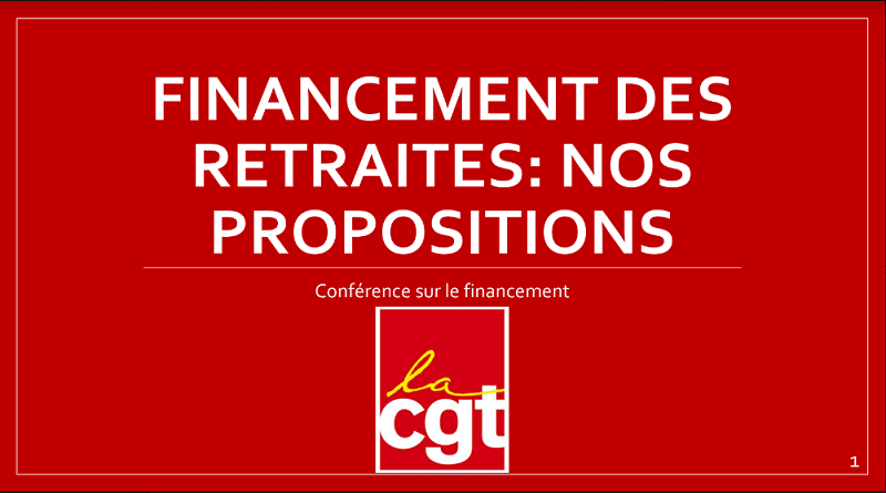 propositions cgt financement des retraites