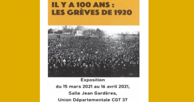 invitation exposition IHS CGT 37 les grèves de 1920