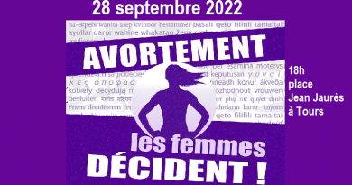 28 septembre 2022 journée internationale pour le droit à l'avortement UDCGT 37