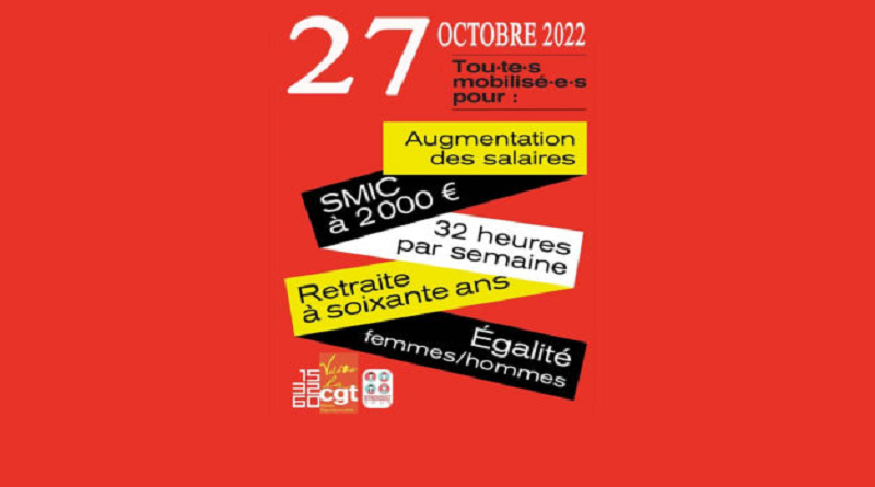 Action du 27 octobre 2022 UD CGT 37