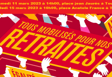action de 11 et 15 mars 2023 UD cgt 37