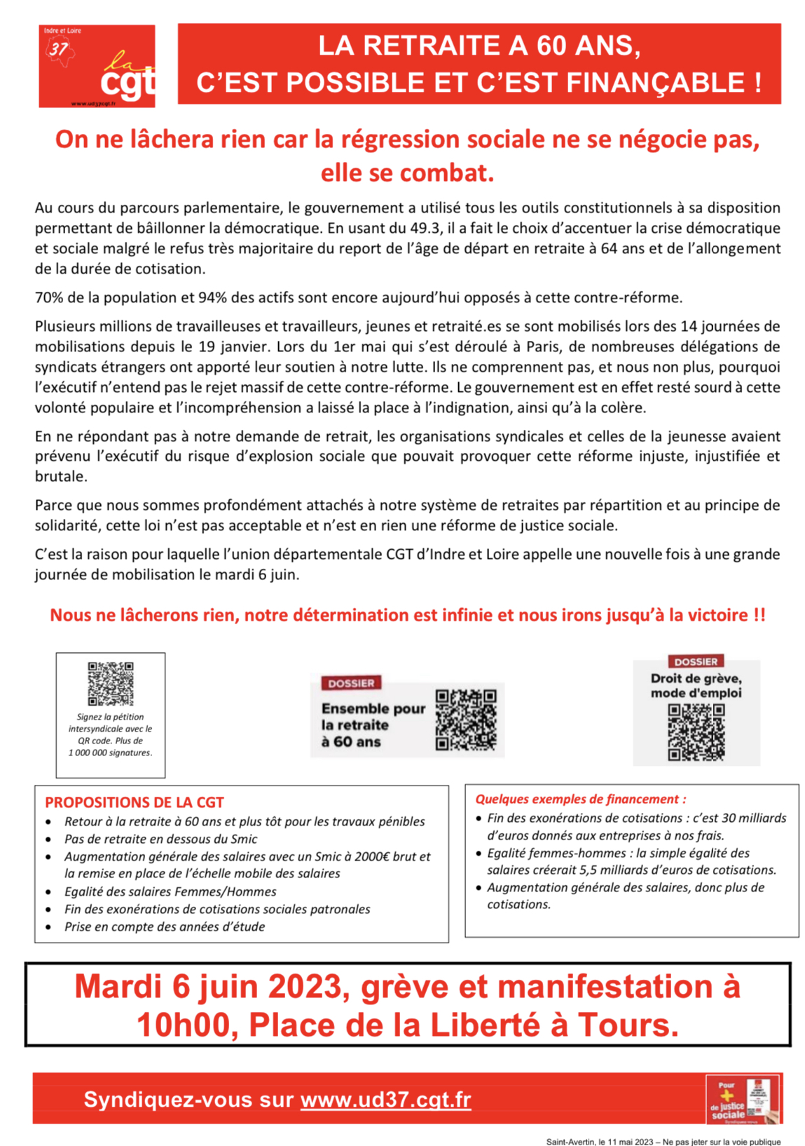 tract UD CGT 37 37 6 juin 2023