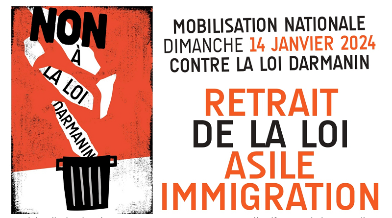 Communiqué action 14 janvier 2024 loi immigration UD CGT 3