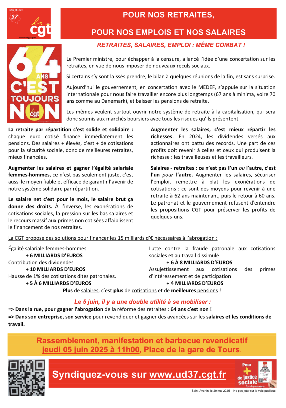 action 5 juin 2025 UD CGT 37