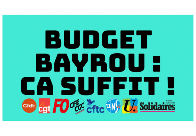 Budget : les sacrifices pour le monde du travail ça suffit !