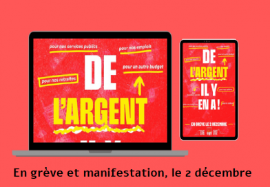 De l’argent, il y en à ! action 2 décembre 2025 UD CGT 37