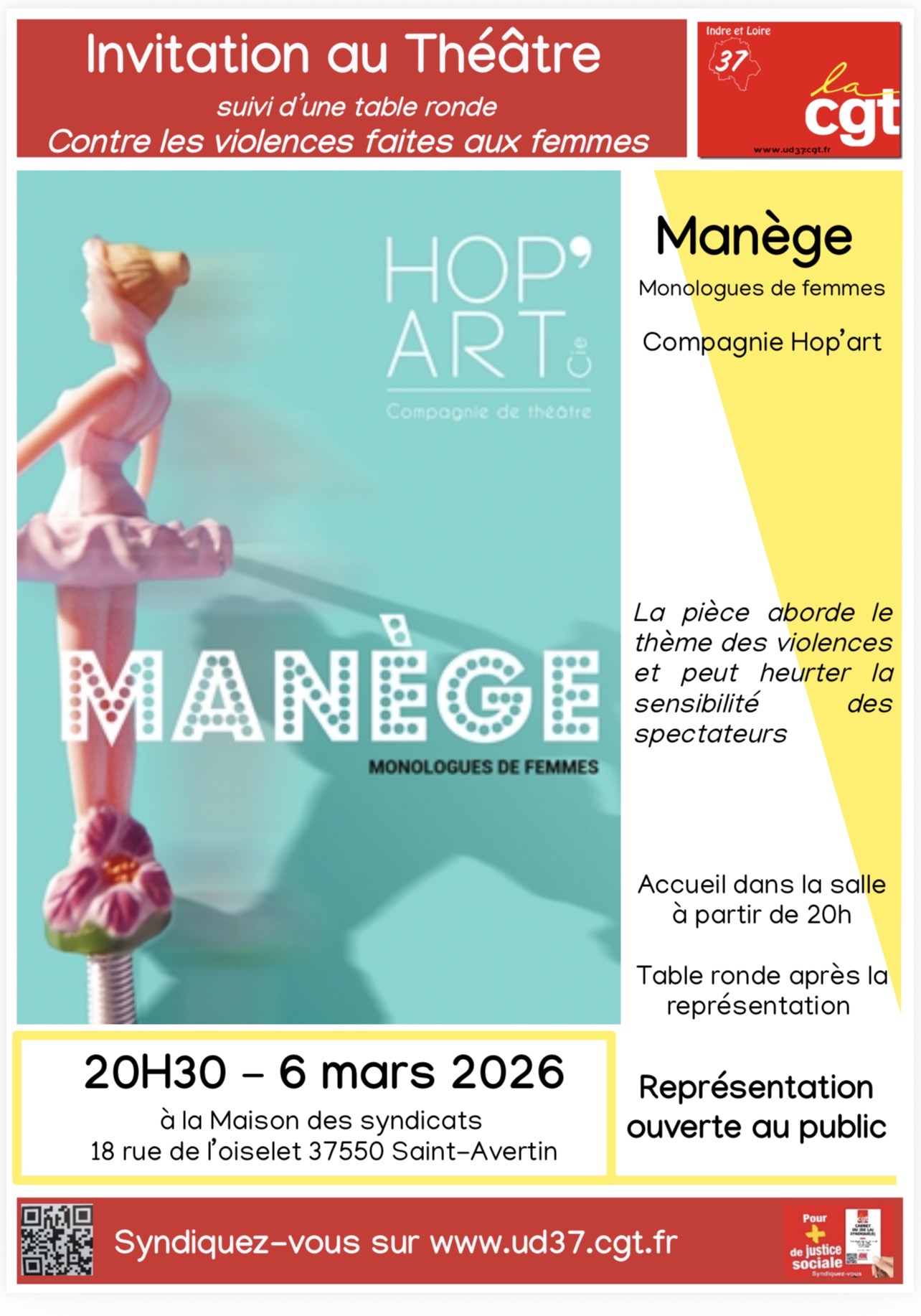 Action du 8 mars 2026 UDCGT 37